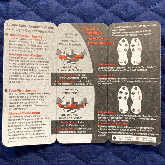 Replacement Golf Cleats. Black Widow Tour Golf Cleats. Soft Spikes. New. 18 ct. - Picture 4 of 8